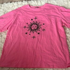 Pink celestial shein top